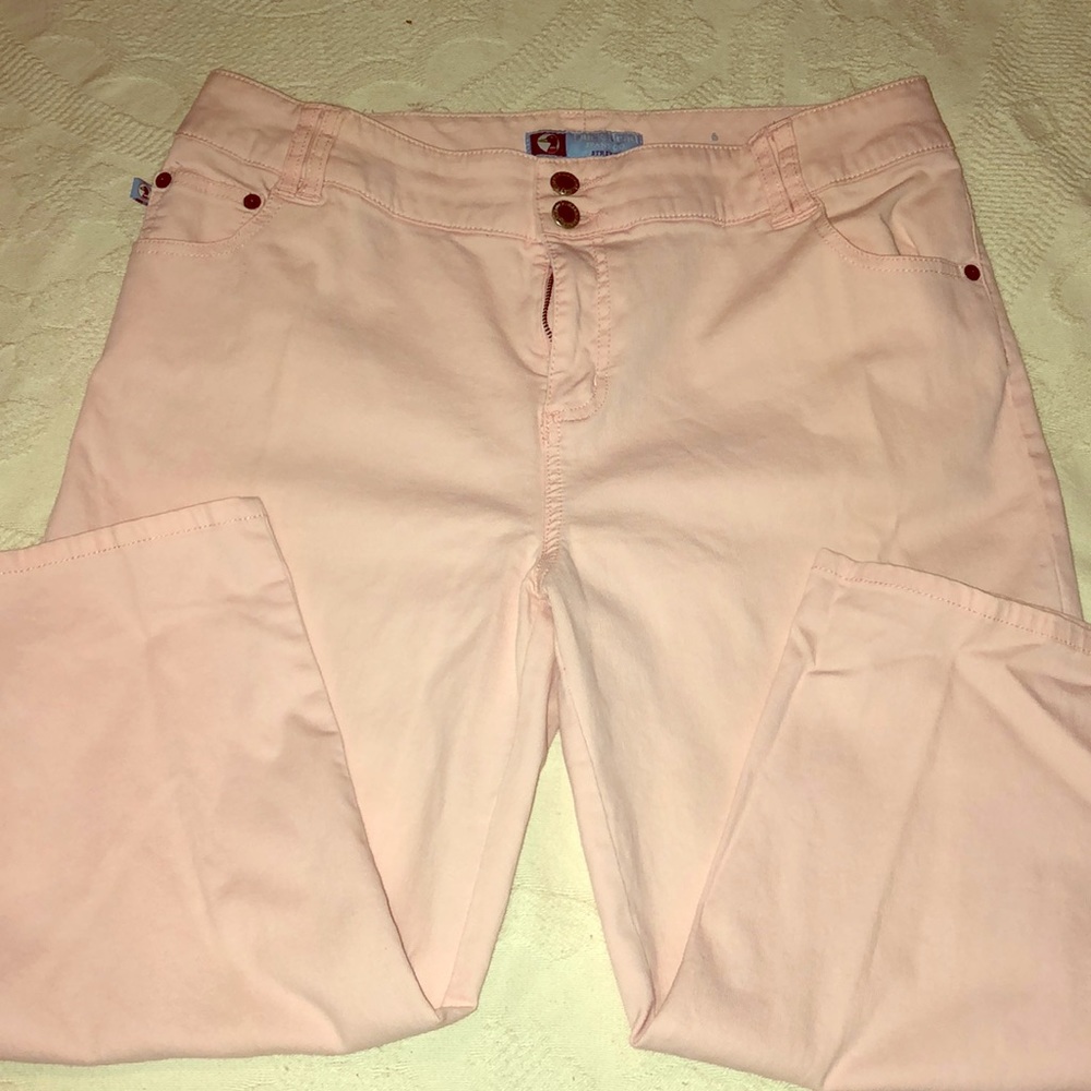 Duck head brand stretch Capri Jeans size 18 Pink